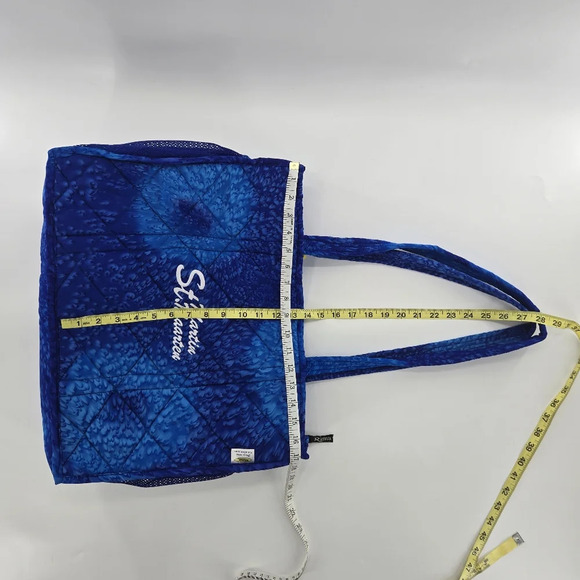 Rima NWT Insulate Blue Beach Bag attached pouch, scrunchy & full sized wrap - Picture 7 of 10